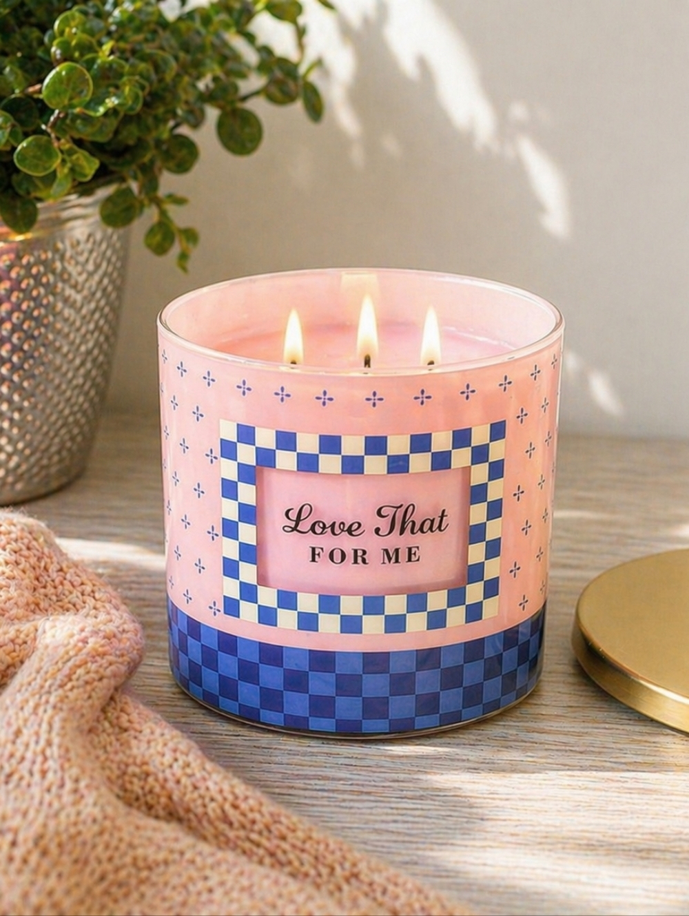 Sonoma Blue Hawaiian Candle 3 Wick 13 oz Gift for Mom NWT Cozy Aesthetic